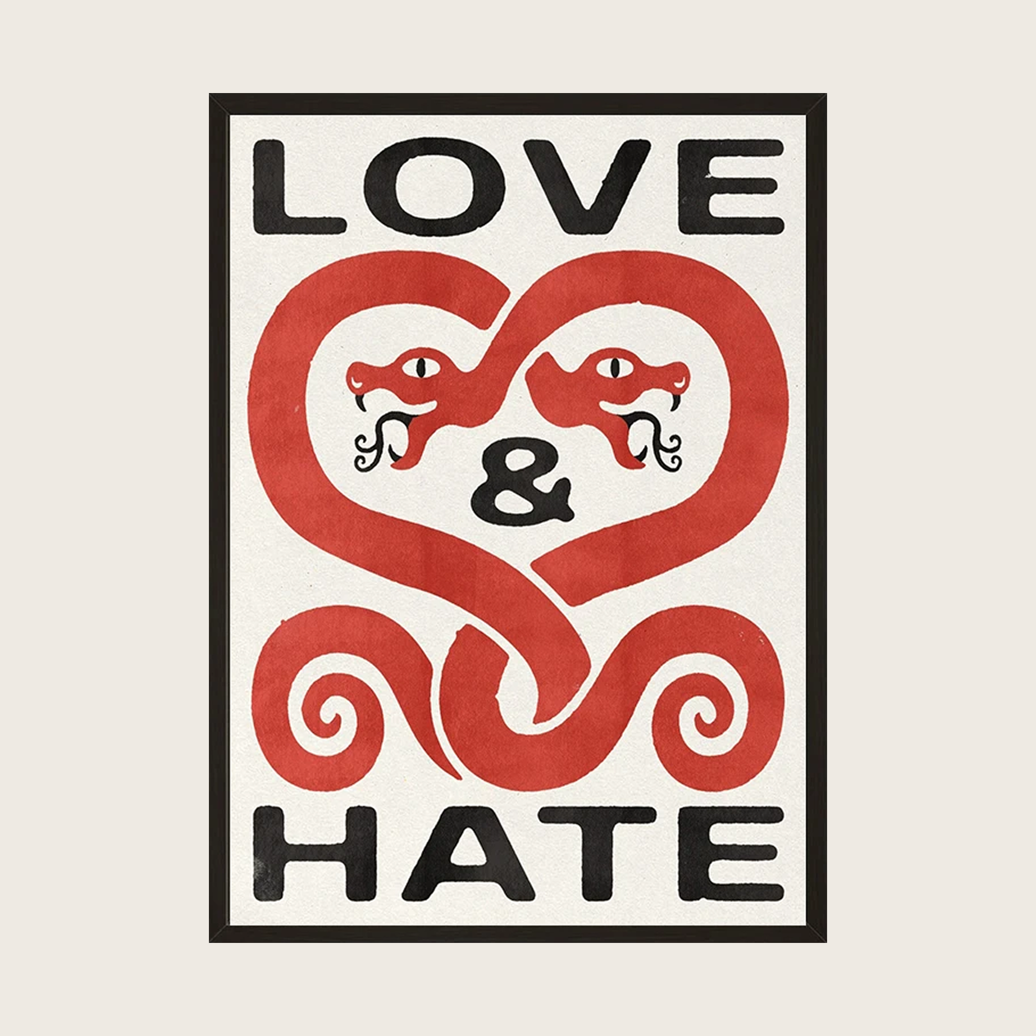 LOVE AND HATE POSTER