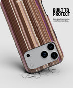 brown vertical striped iPhone case – photo 4