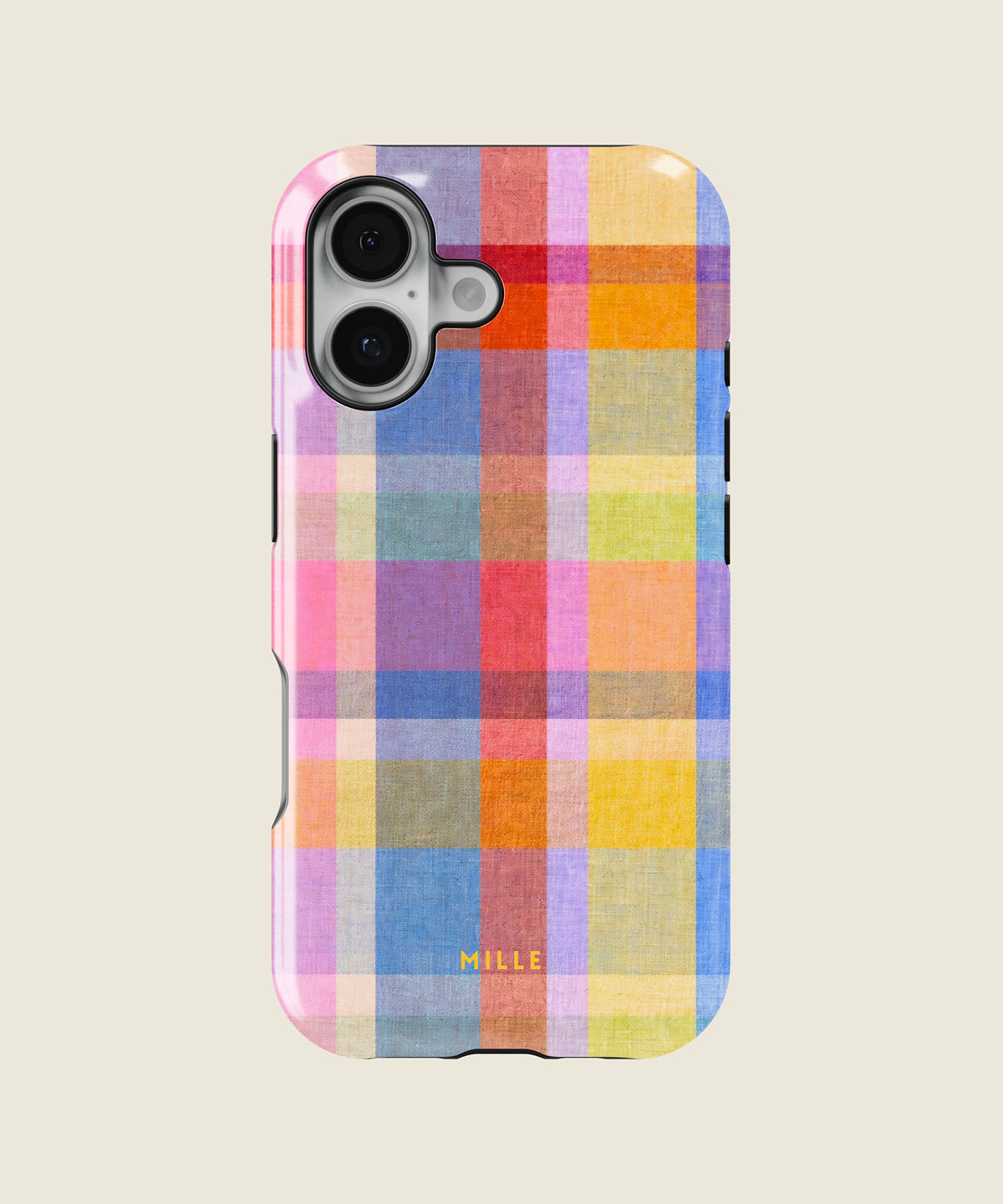 pastel plaid iPhone case, iPhone 17