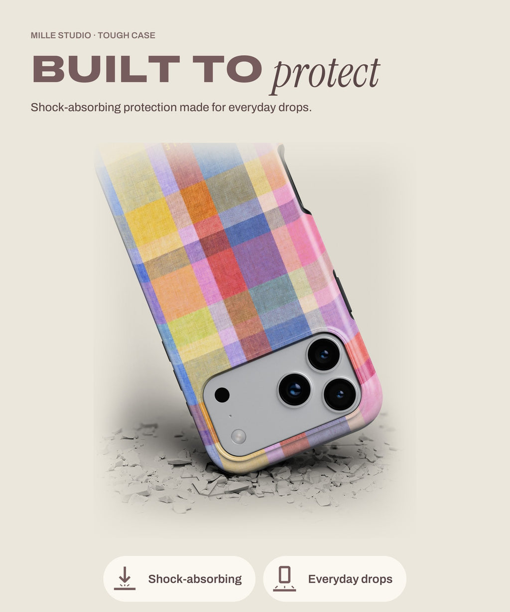 90 tough iPhone case, shock-absorbing protection