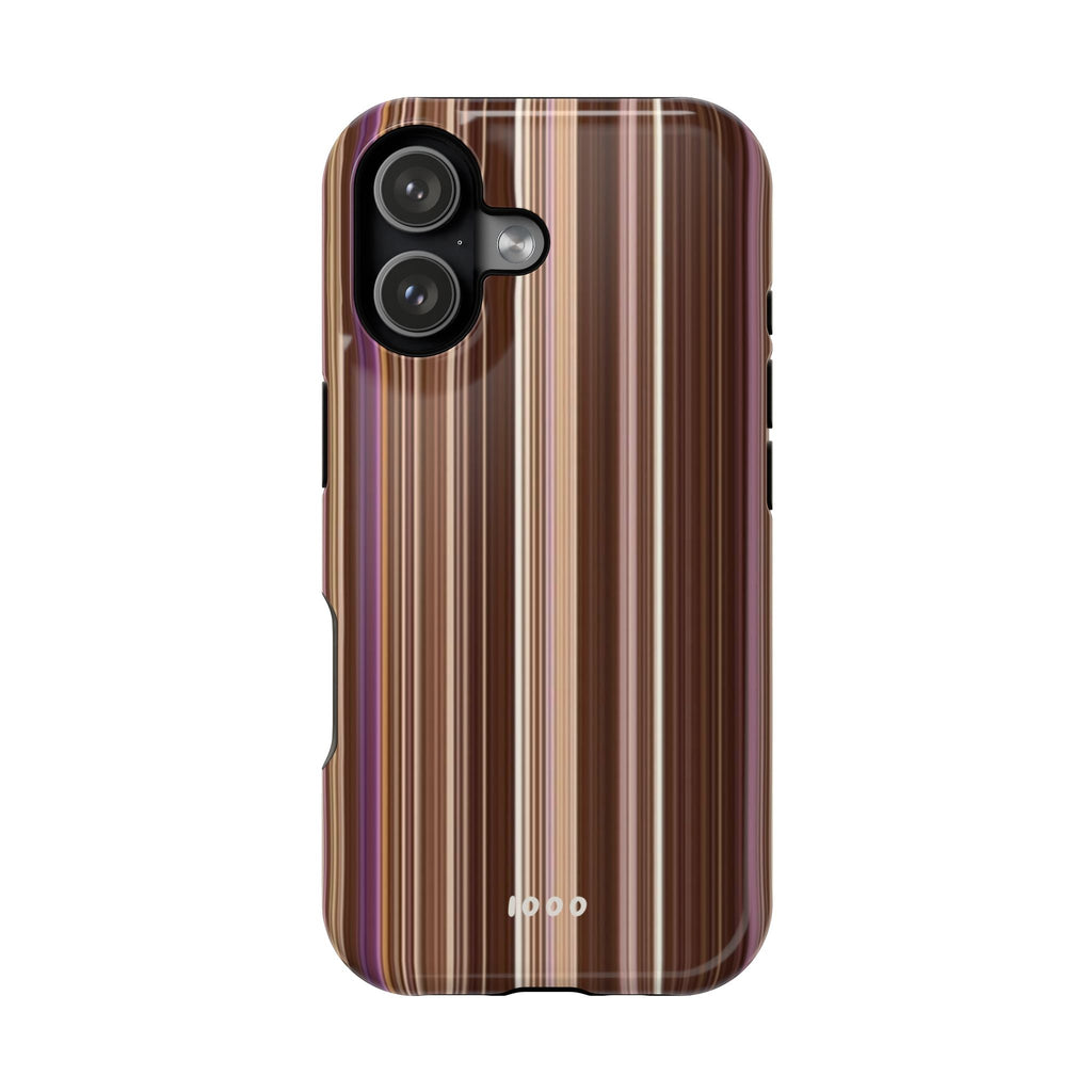 brown vertical striped iPhone case – photo 6