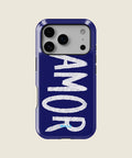 navy blue AMOR iPhone case, iPhone 17 Pro