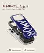 Amor tough iPhone case, layered protection