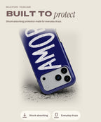 Amor tough iPhone case, shock-absorbing protection