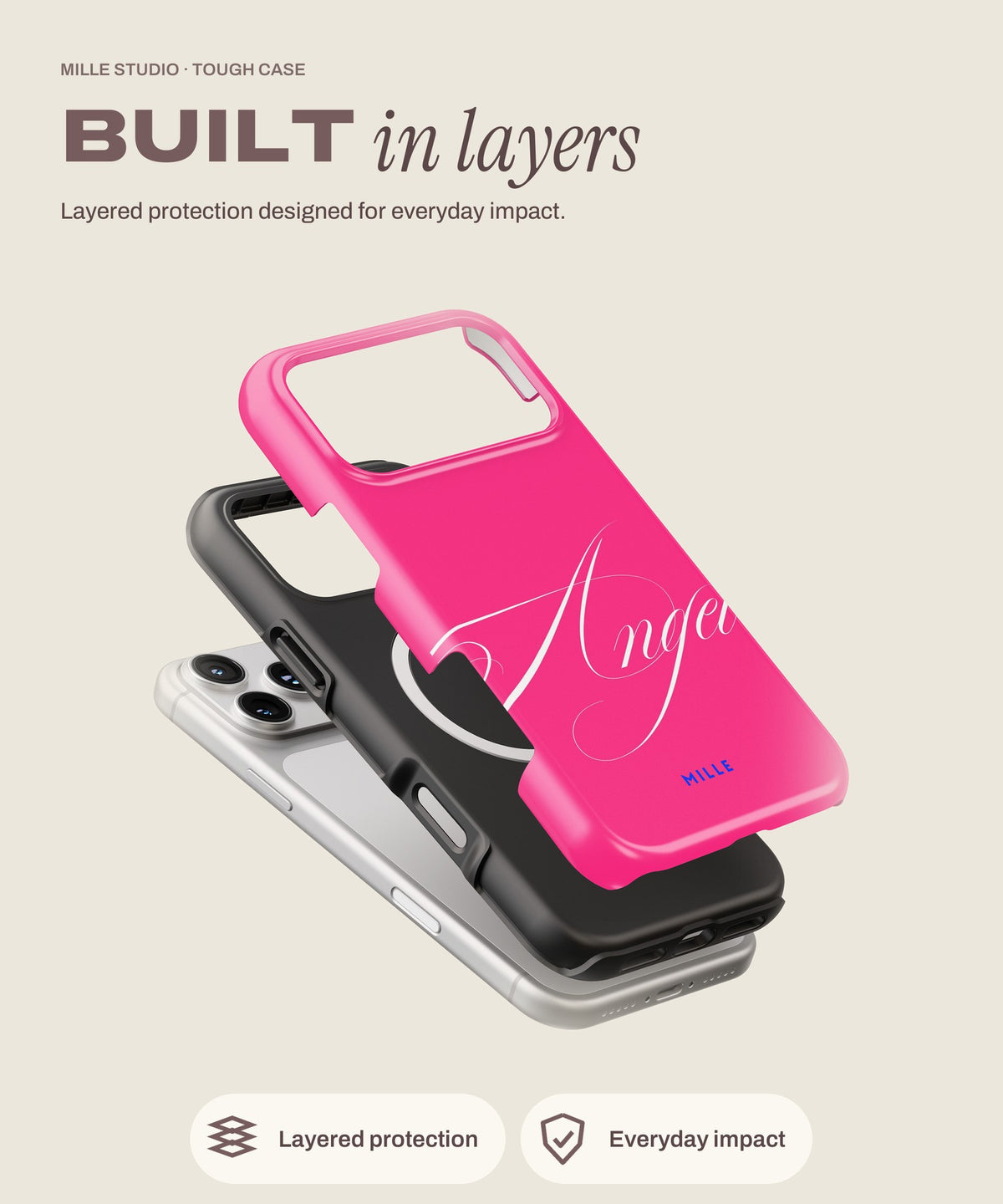 Angel tough iPhone case, layered protection