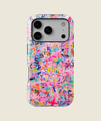 colorful graffiti doodle iPhone case, iPhone 17 Pro