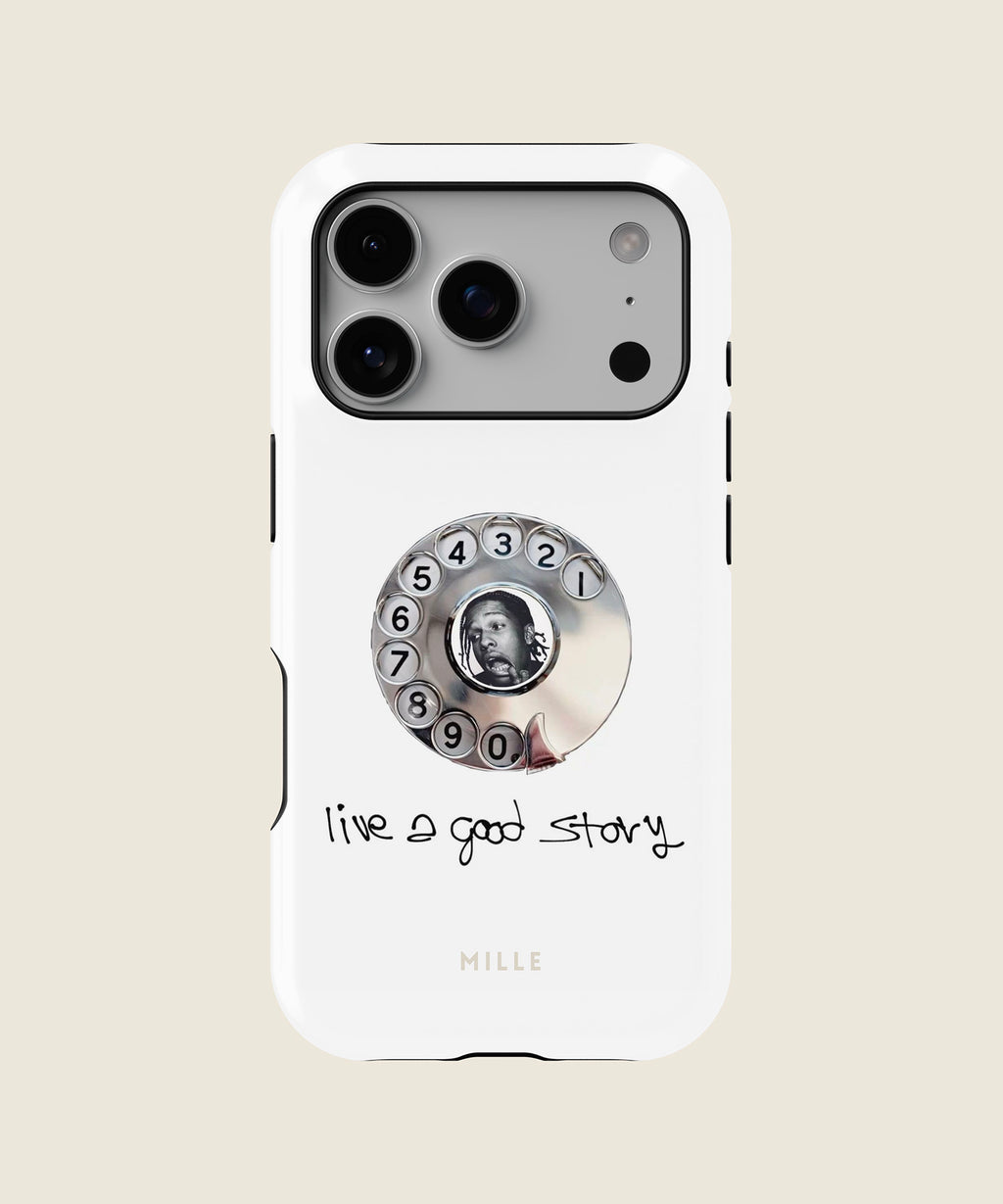 white retro rotary phone iPhone case, iPhone 17 Pro