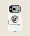 white retro rotary phone iPhone case, iPhone 17 Pro