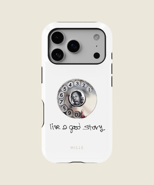 white retro rotary phone iPhone case, iPhone 17 Pro