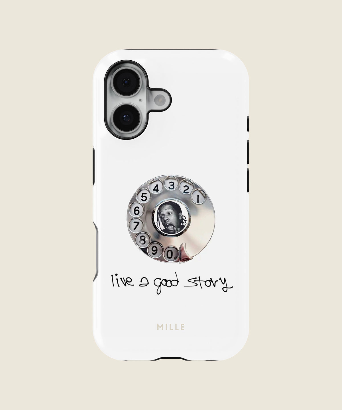 white retro rotary phone iPhone case, iPhone 17