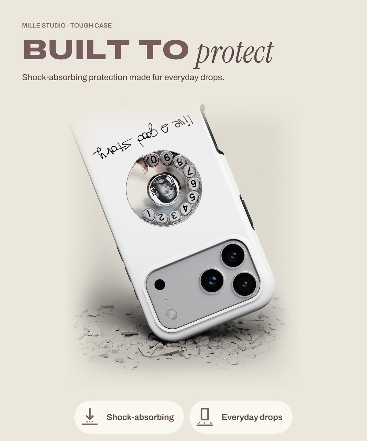 A$AP tough iPhone case, shock-absorbing protection