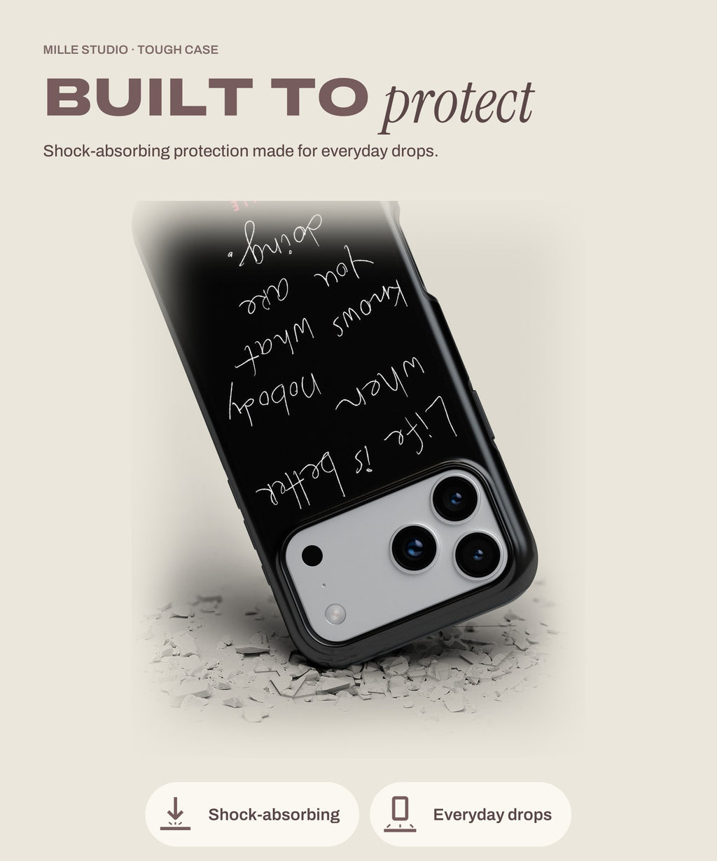Better Life tough iPhone case, shock-absorbing protection