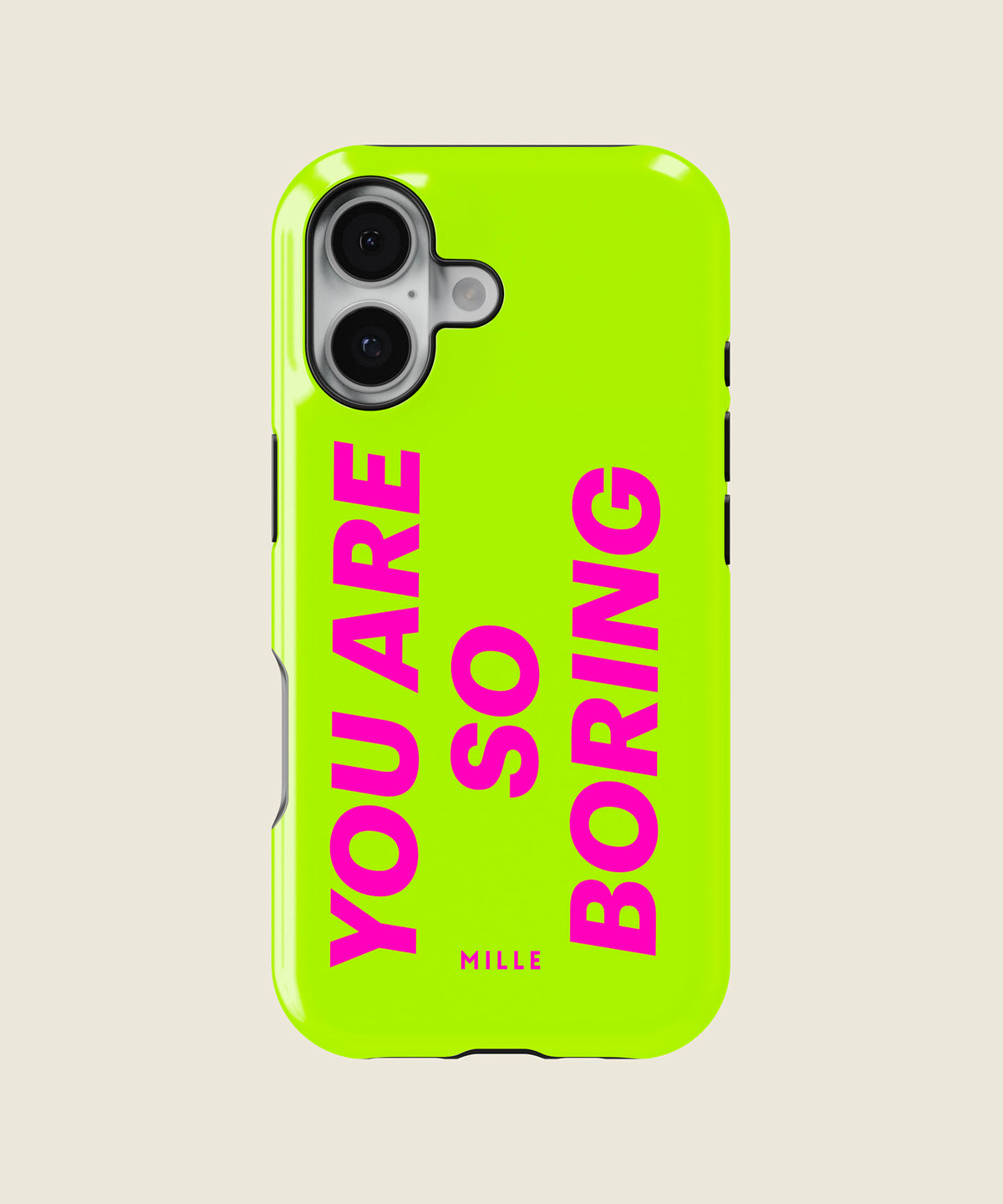 lime green You Are So Boring iPhone case, iPhone 17
