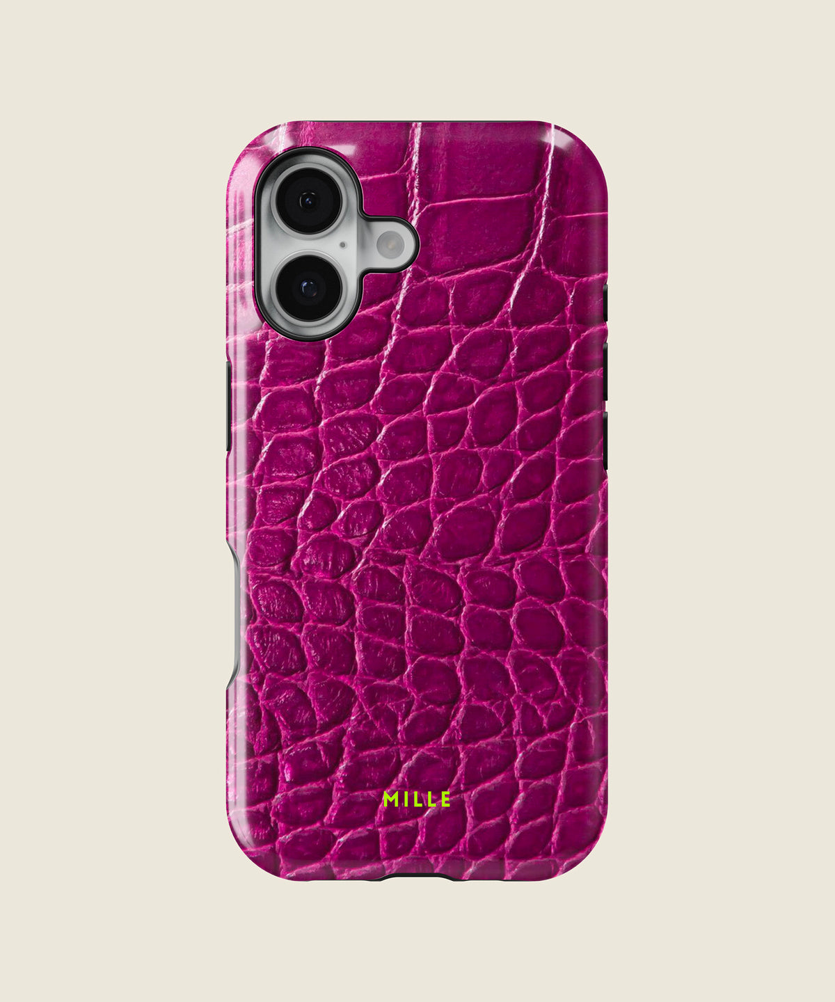 burgundy croc print iPhone case, iPhone 17