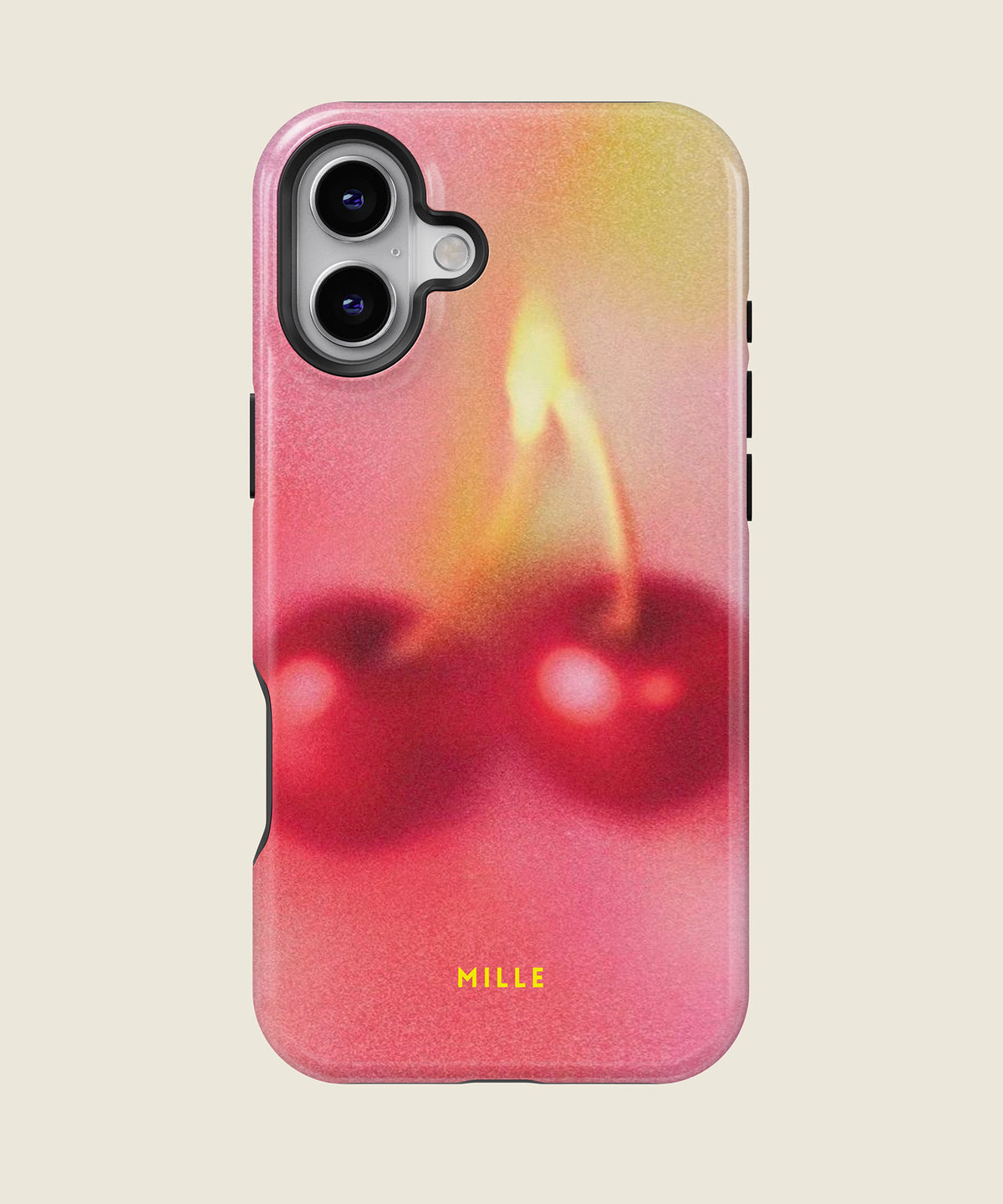 pink cherry iPhone case, iPhone 16 Plus
