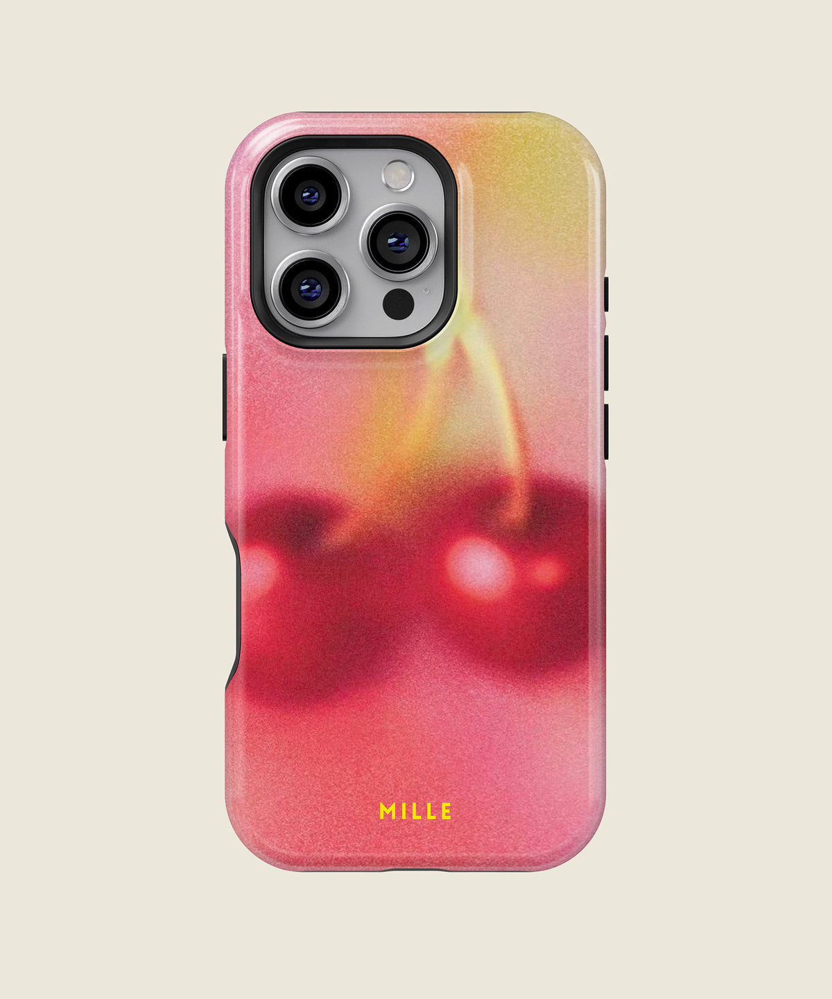 pink cherry iPhone case, iPhone 16 Pro