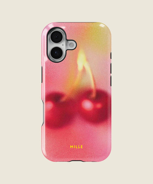 pink cherry iPhone case, iPhone 17
