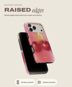 Cherry tough iPhone case, raised edges for screen and camera