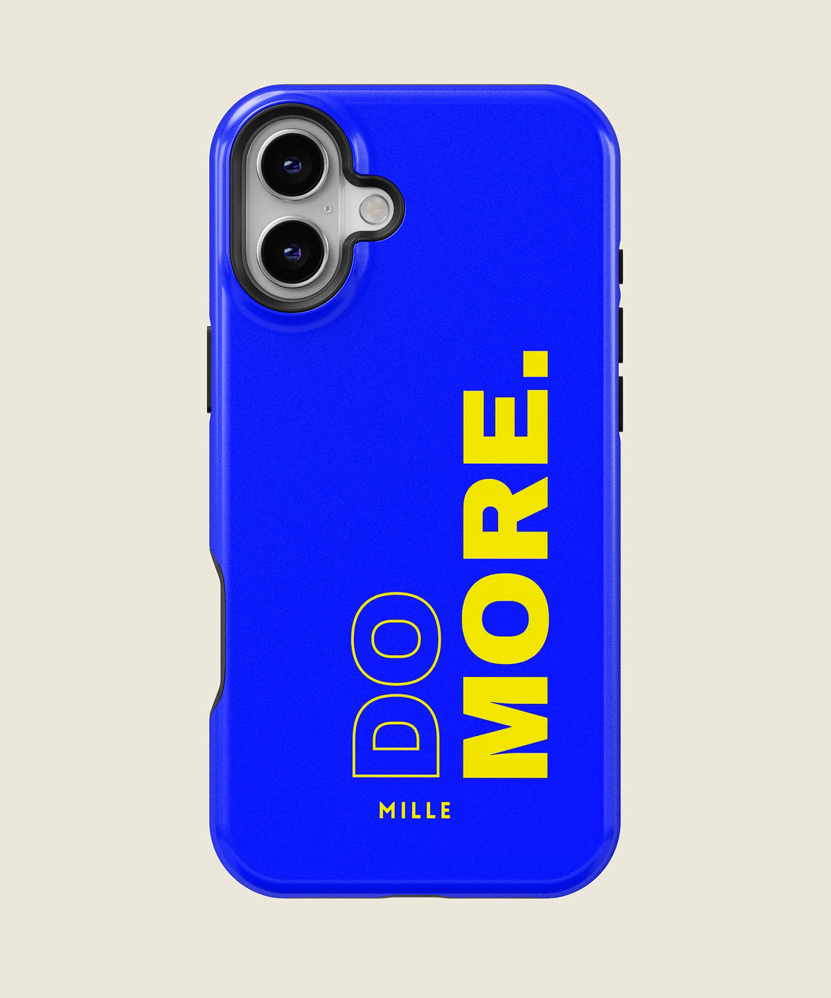 cobalt blue Do More iPhone case, iPhone 16 Plus