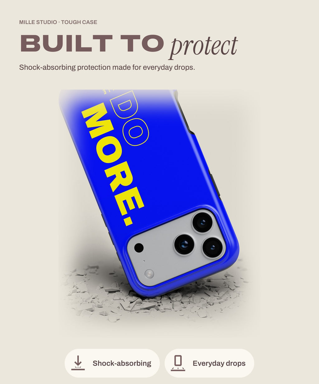 Do More tough iPhone case, shock-absorbing protection