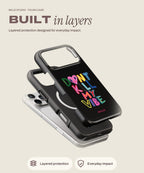 Don't Kill My Vibe tough iPhone case, layered protection