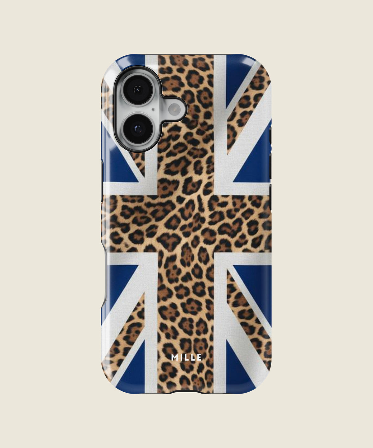 leopard print Union Jack iPhone case, iPhone 17
