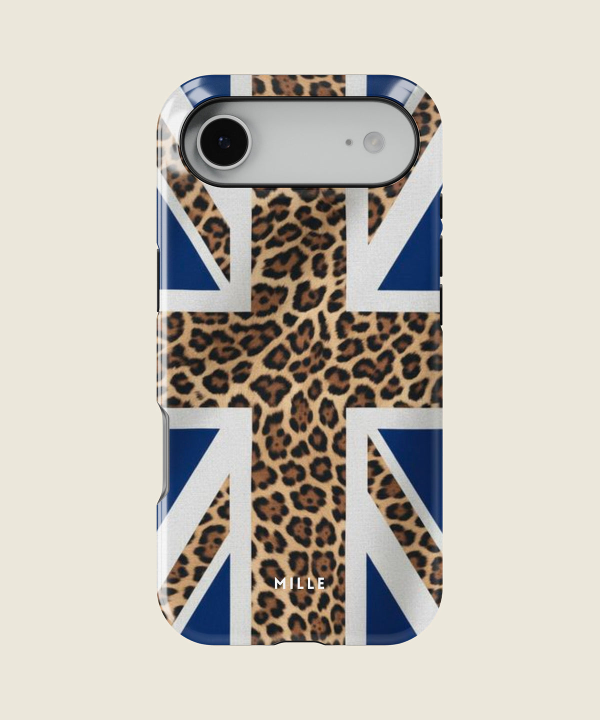 leopard print Union Jack iPhone case, iPhone Air