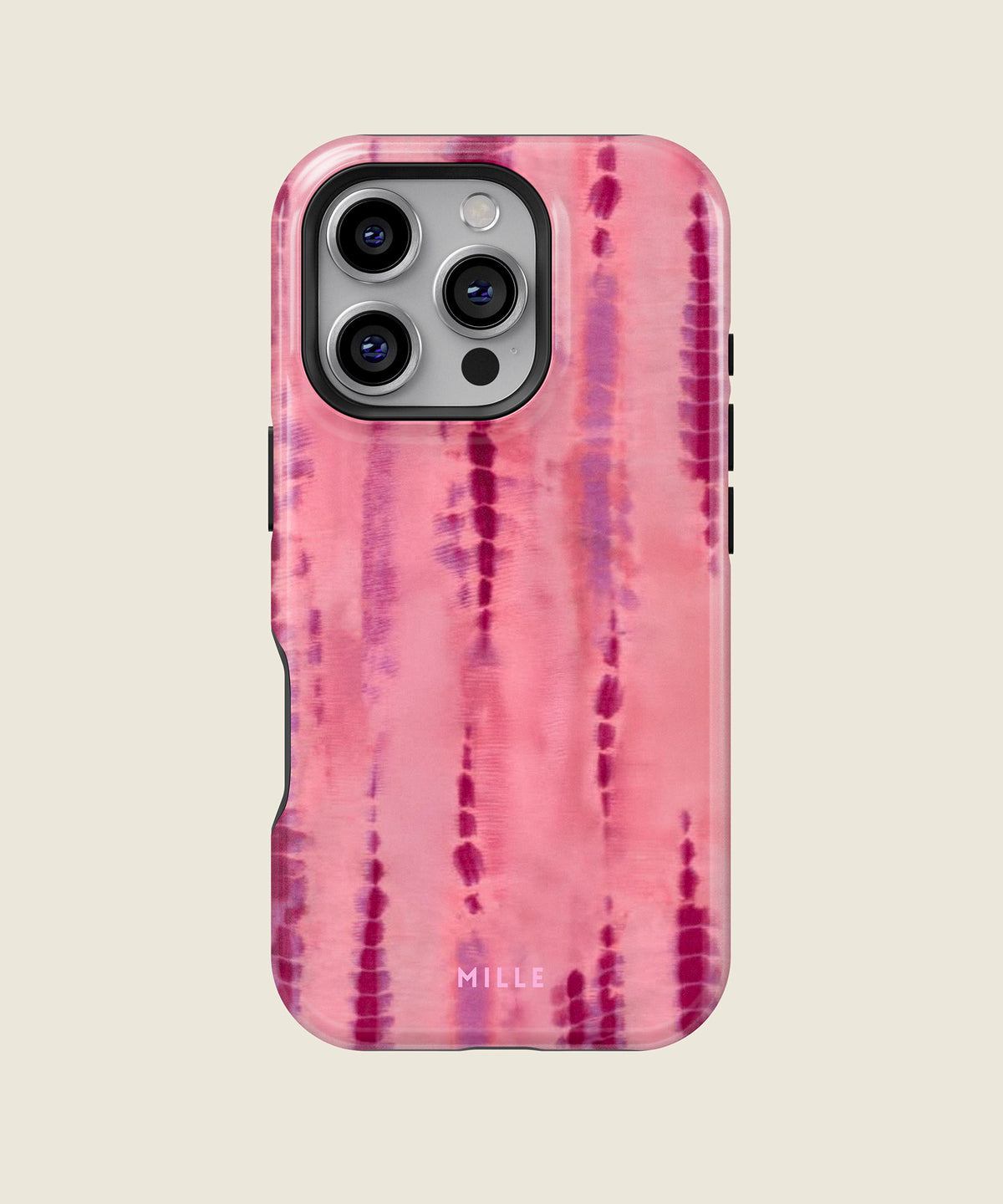 pink tie dye iPhone case, iPhone 16 Pro