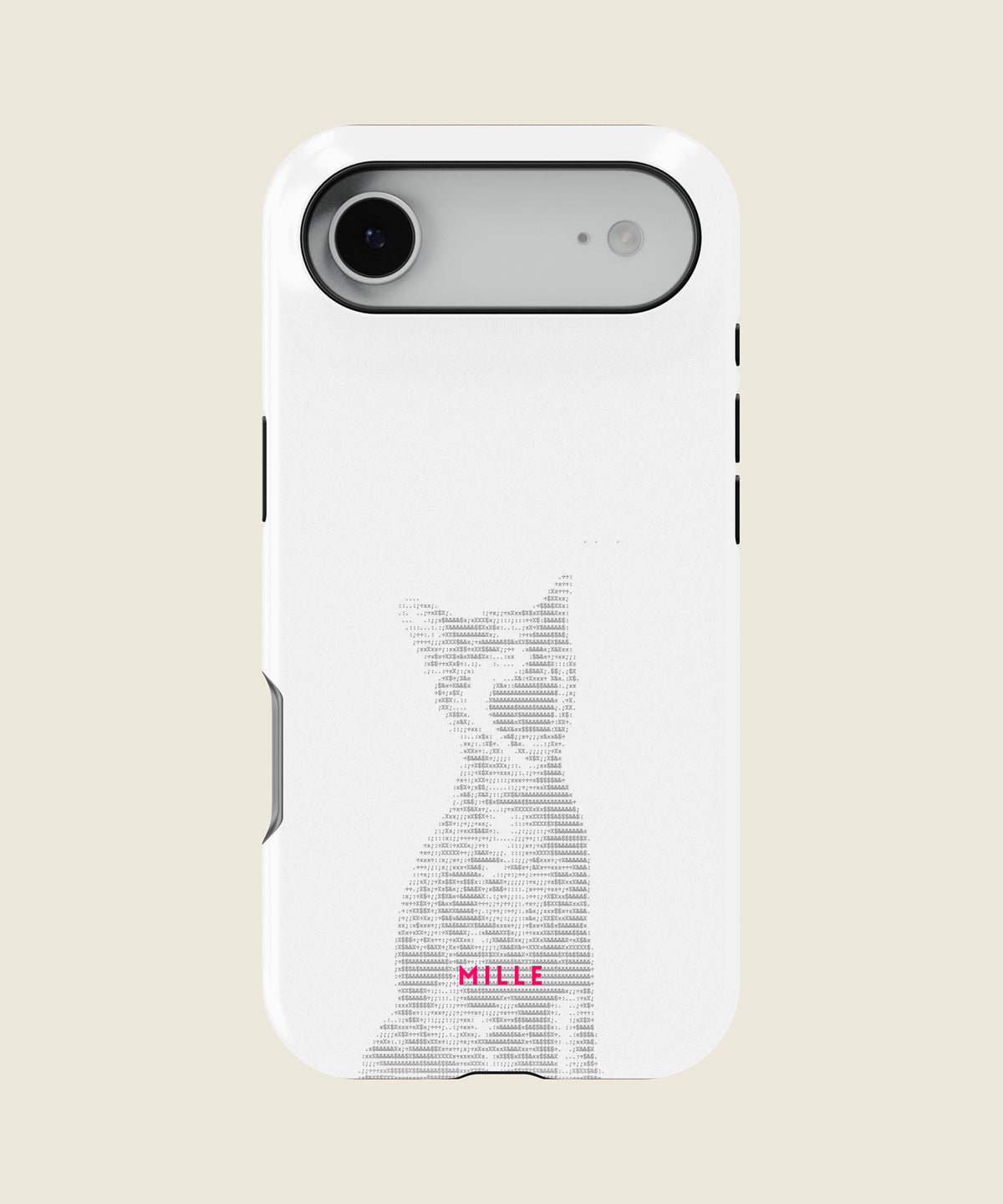 white minimal cat iPhone case, iPhone Air
