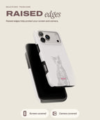 Meow tough iPhone case, raised edges for screen and camera