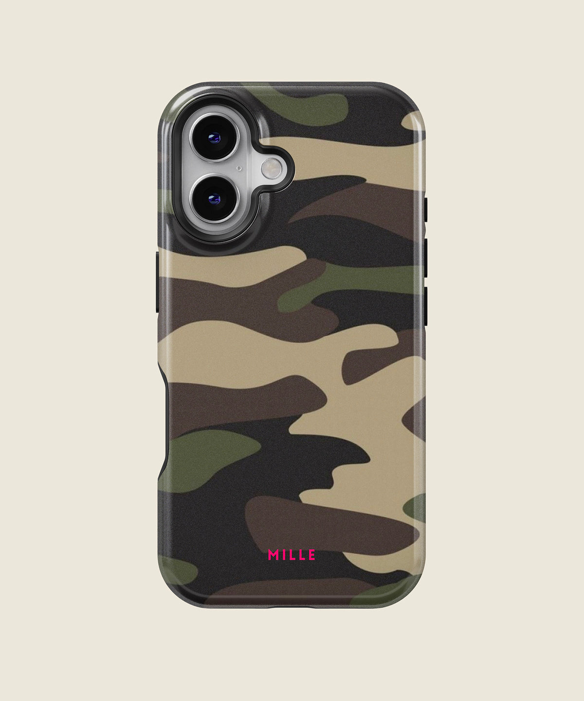 military camo print iPhone case, iPhone 16
