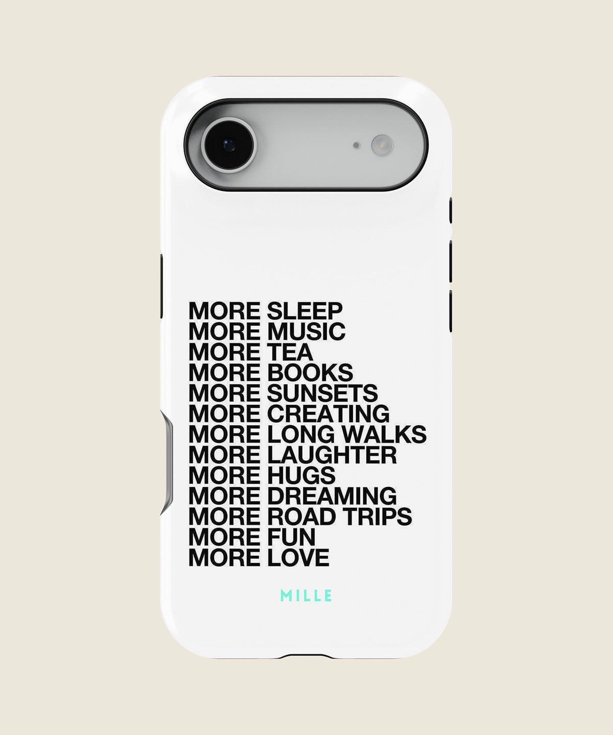 white More list quote iPhone case, iPhone Air