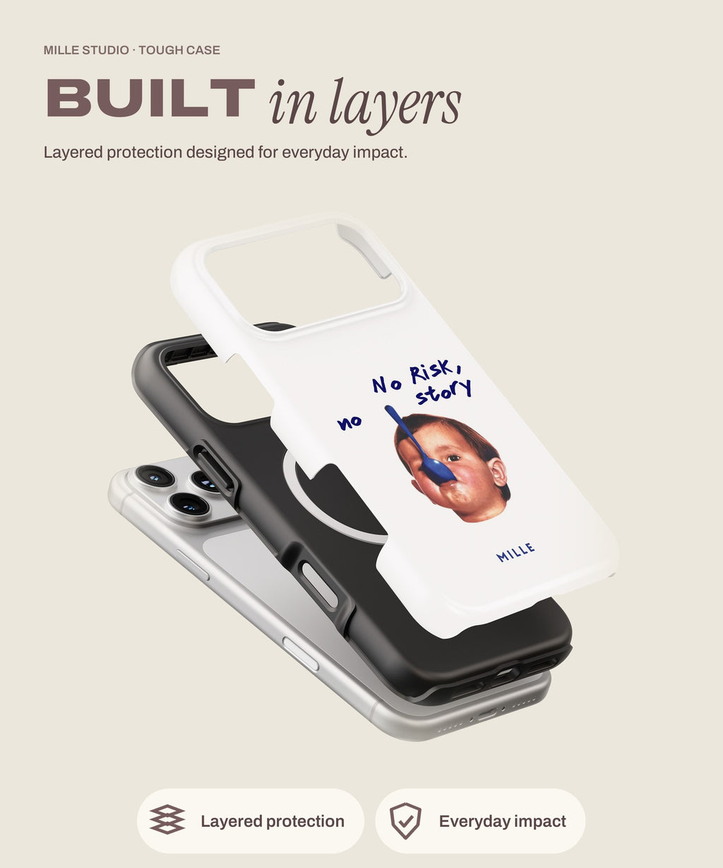 No Story tough iPhone case, layered protection