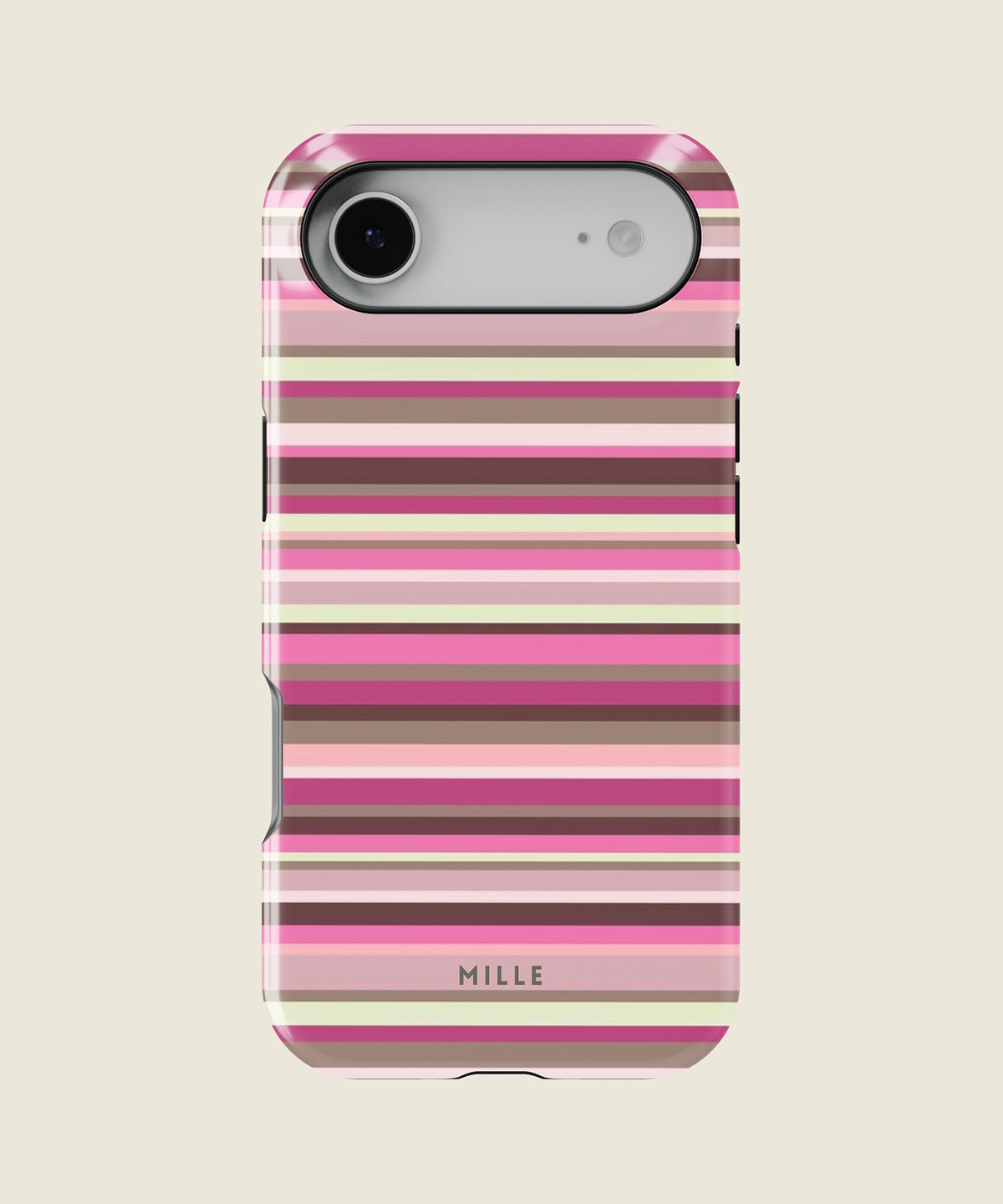 pink and brown striped iPhone case, iPhone Air