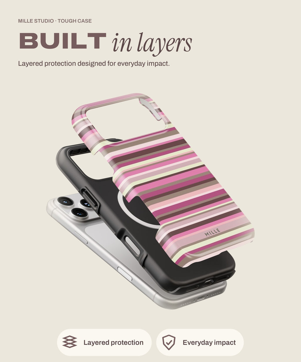 Olivia tough iPhone case, layered protection