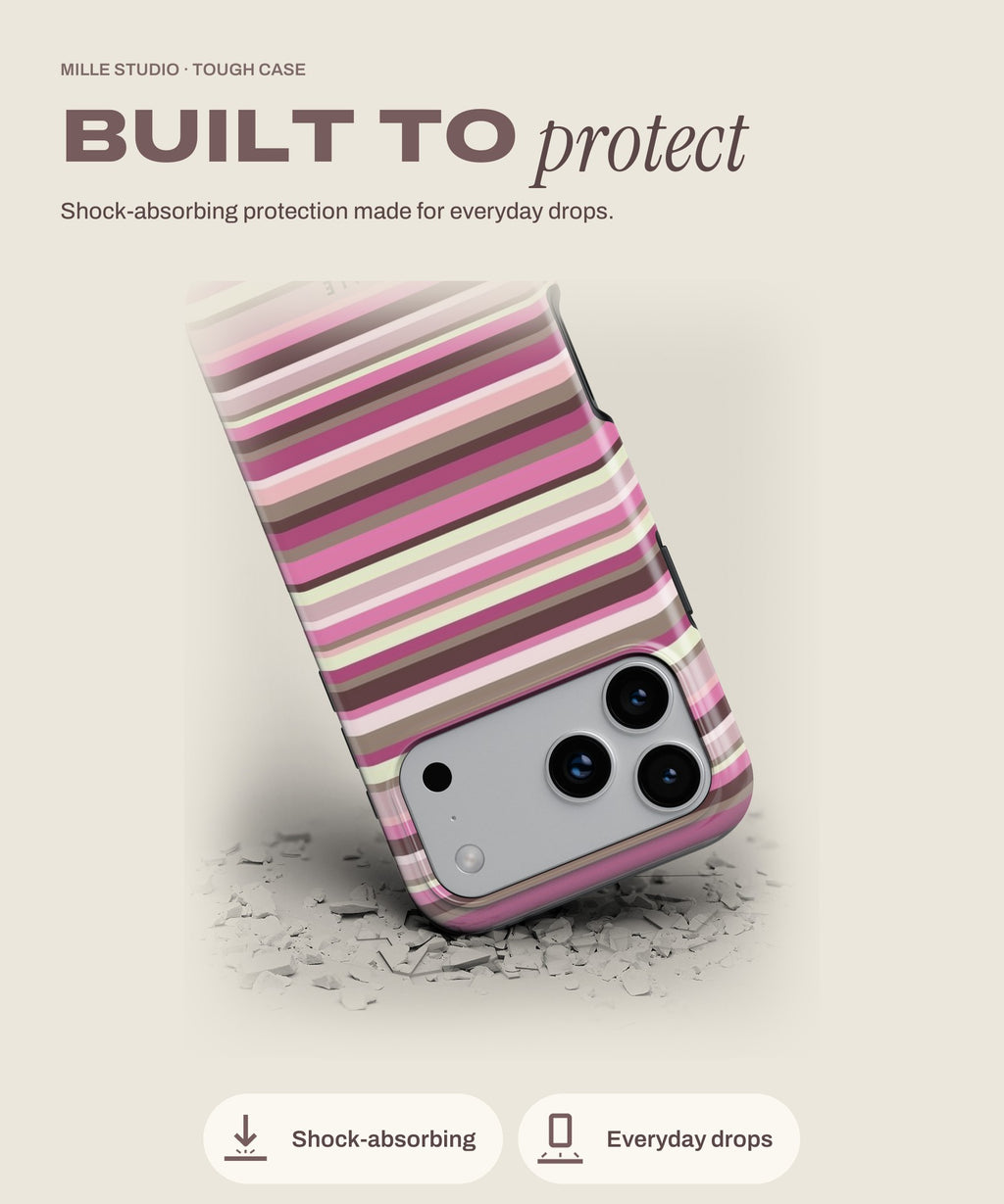 Olivia tough iPhone case, shock-absorbing protection