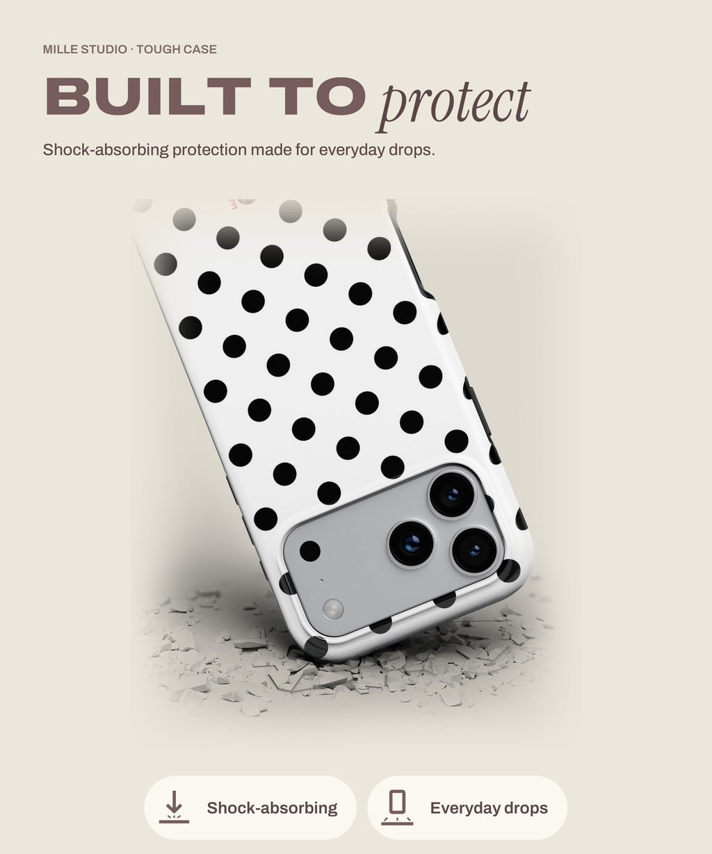 Polly tough iPhone case, shock-absorbing protection