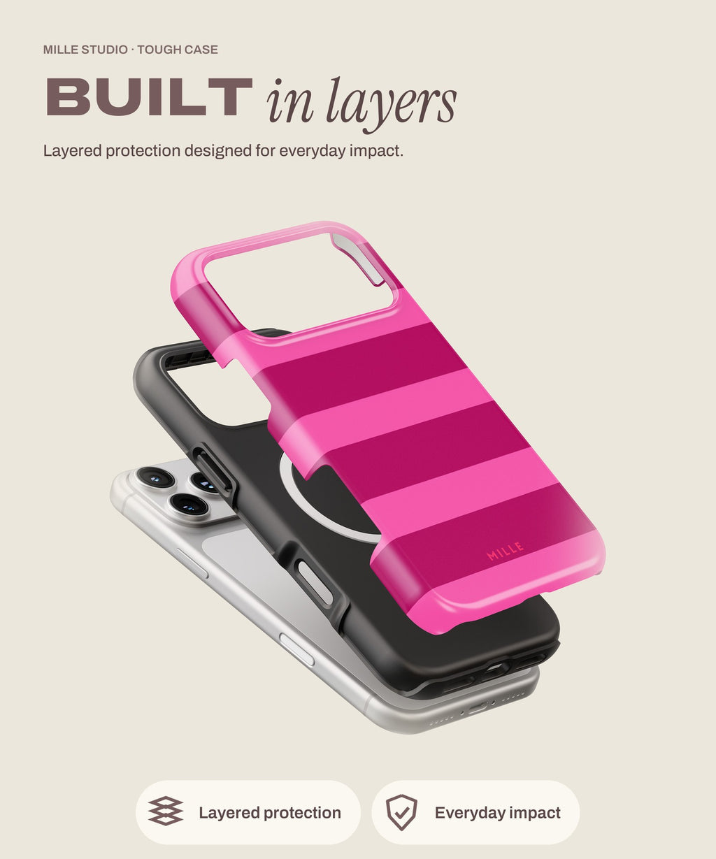 Pomegranate tough iPhone case, layered protection