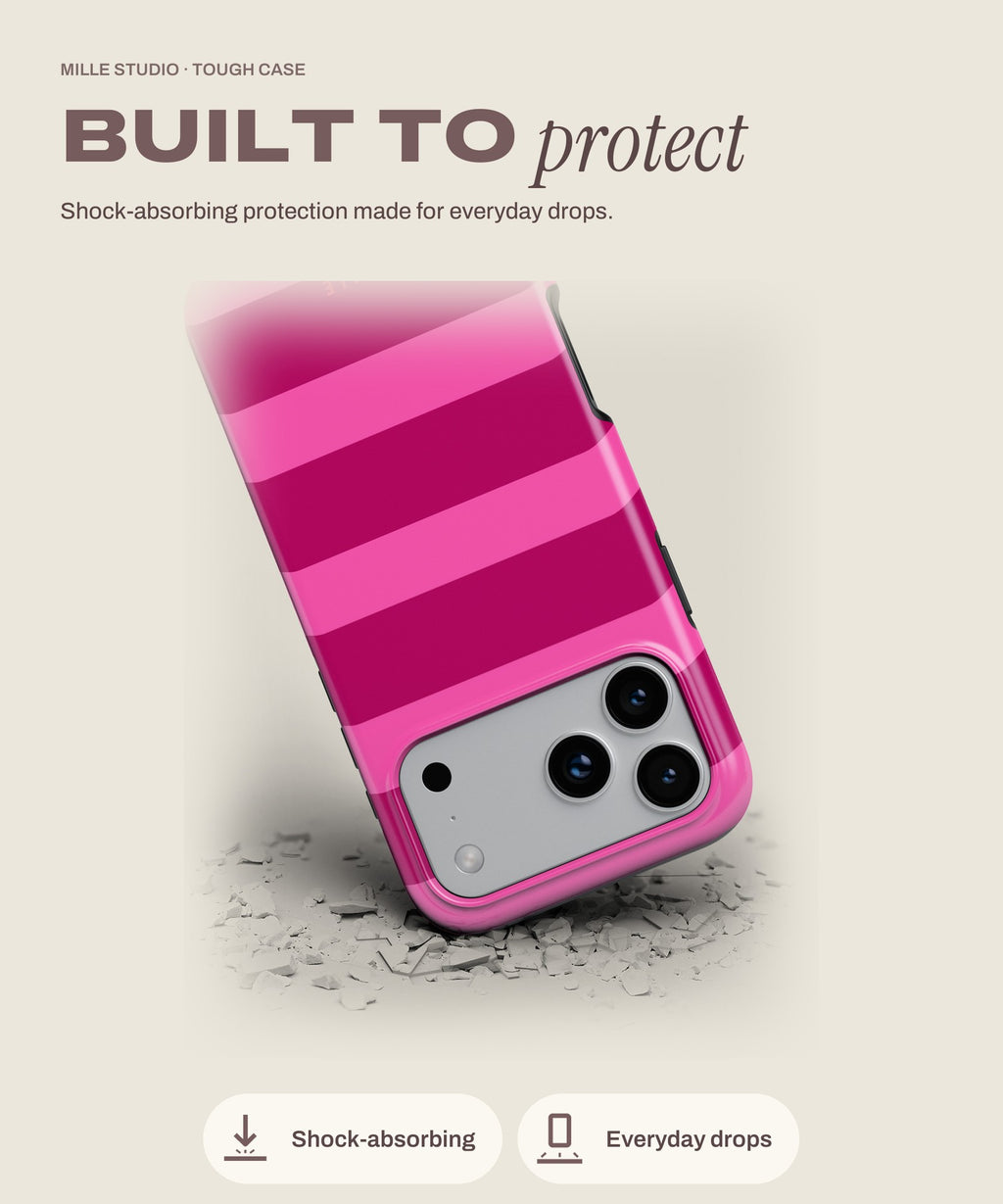 Pomegranate tough iPhone case, shock-absorbing protection