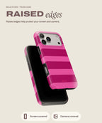Pomegranate tough iPhone case, raised edges for screen and camera