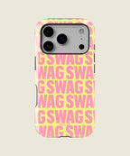pastel yellow SWAG iPhone case, iPhone 17 Pro