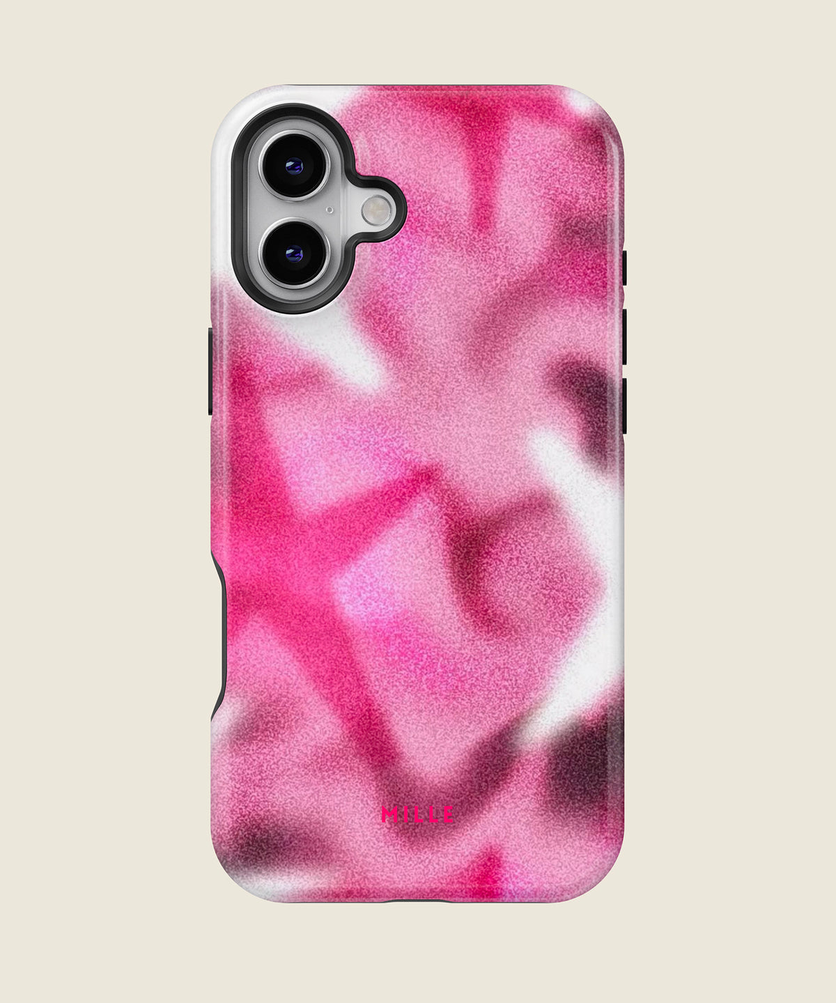 pink blurred abstract iPhone case, iPhone 16 Plus