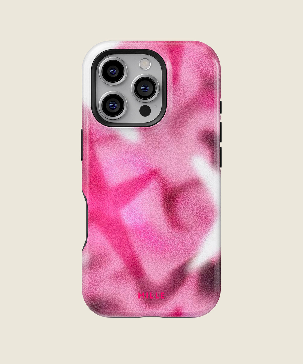 pink blurred abstract iPhone case, iPhone 16 Pro