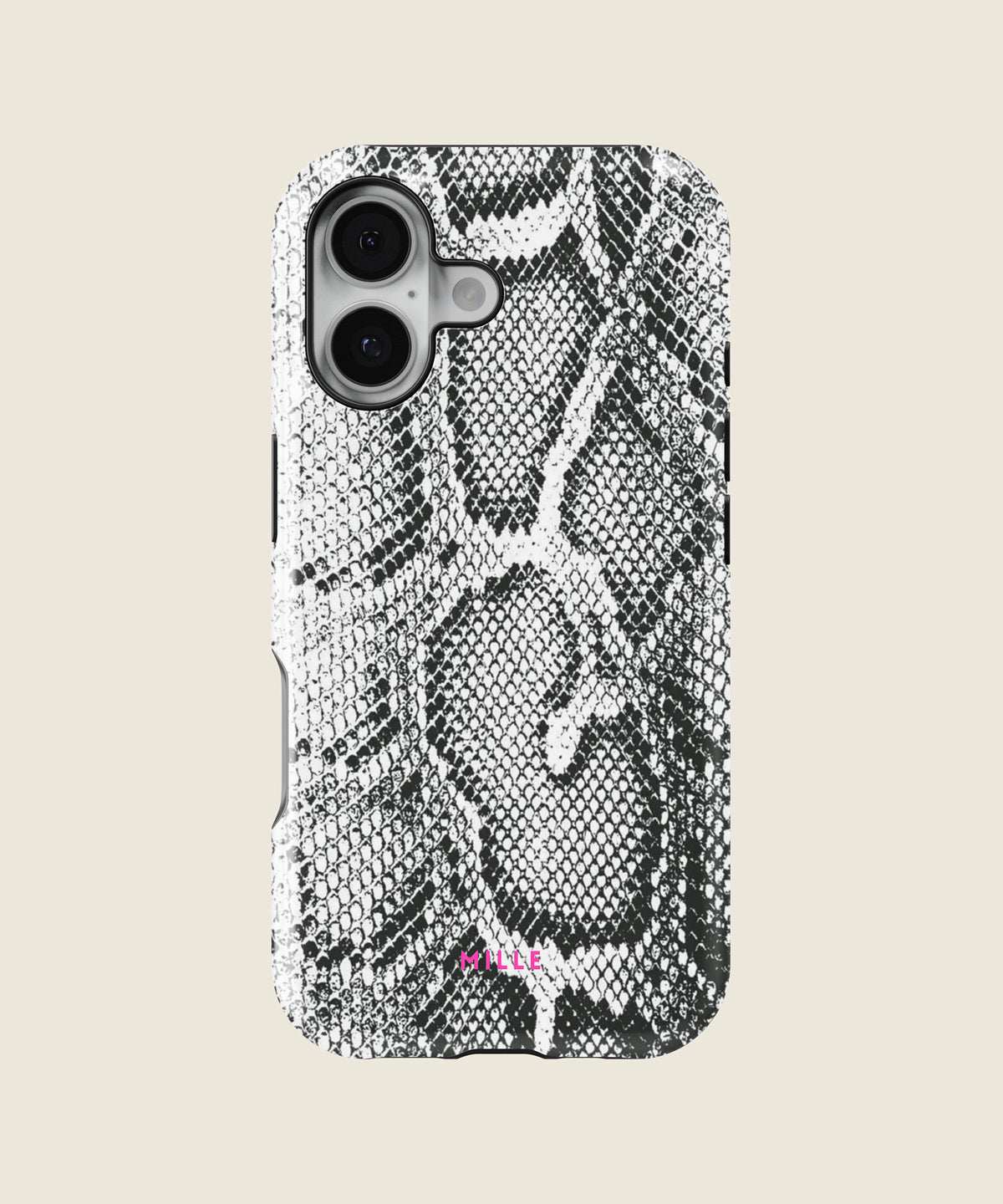 black and white python snakeskin iPhone case, iPhone 17