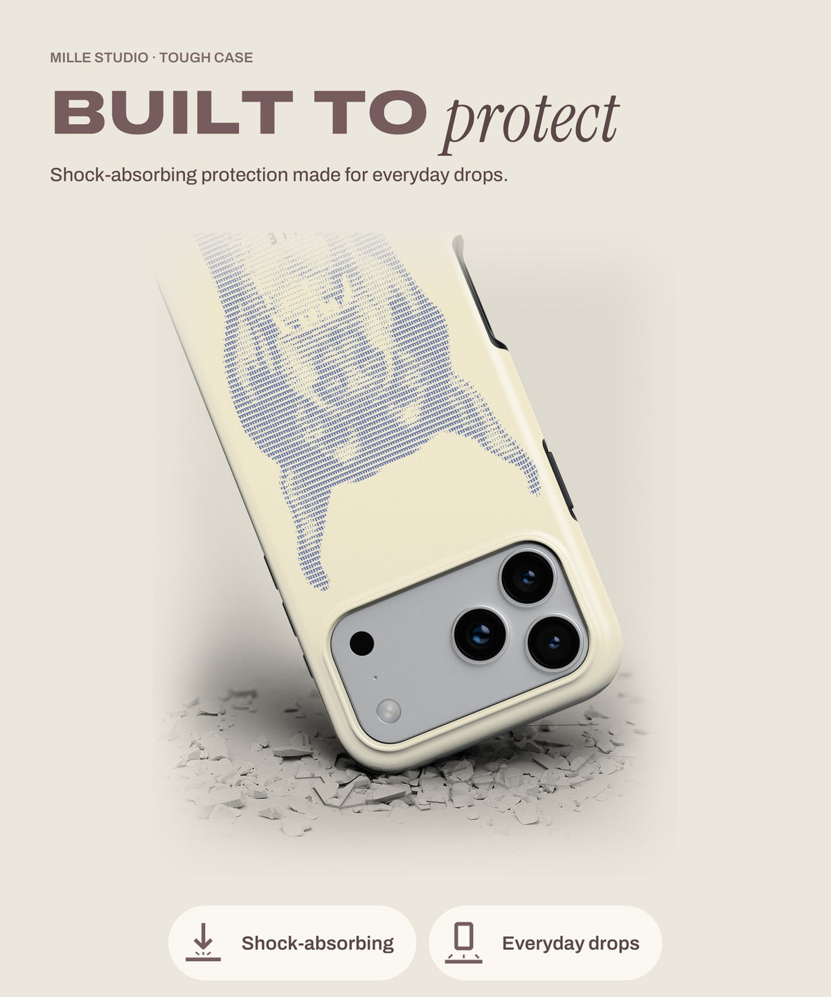The Dog tough iPhone case, shock-absorbing protection