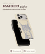 The Dog tough iPhone case, raised edges for screen and camera