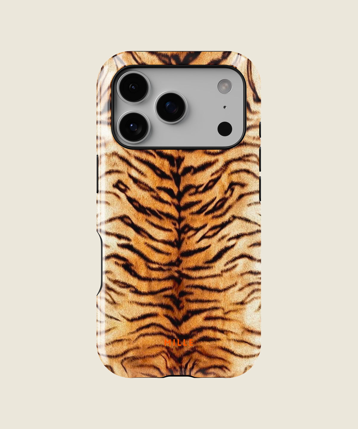 orange tiger print iPhone case, iPhone 17 Pro
