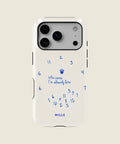 cream clock quote iPhone case, iPhone 17 Pro