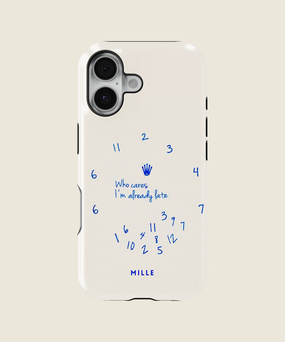 cream clock quote iPhone case, iPhone 17