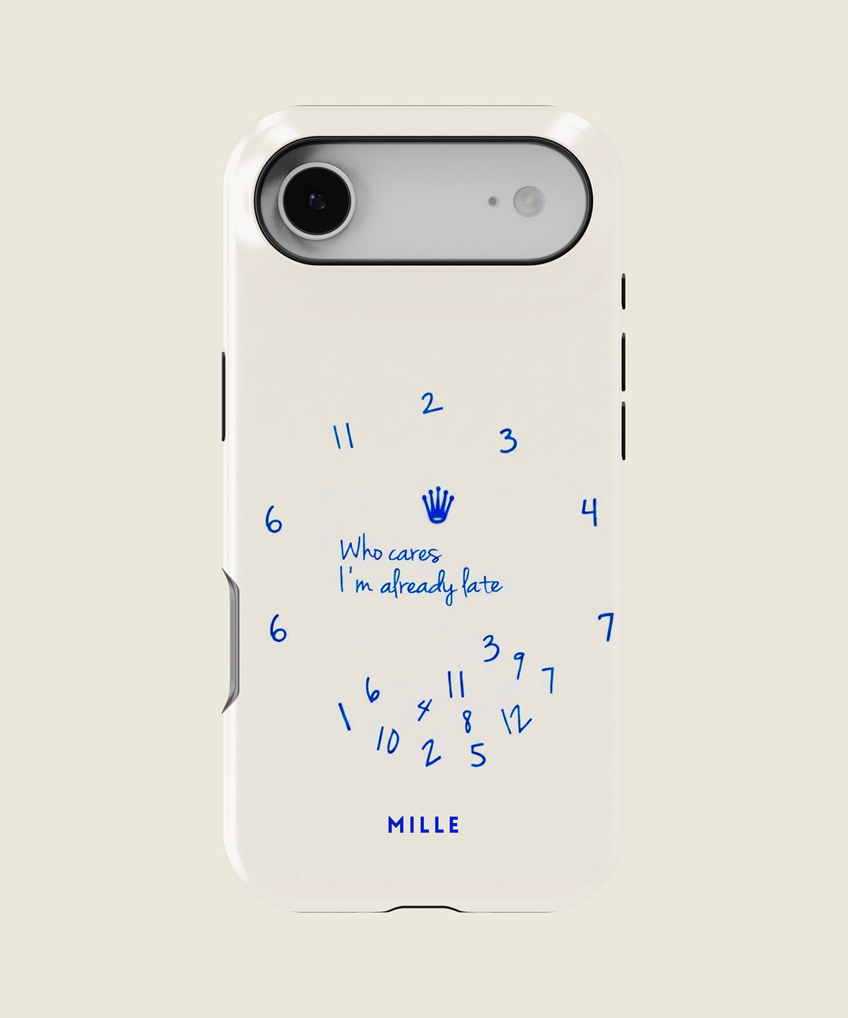 cream clock quote iPhone case, iPhone Air